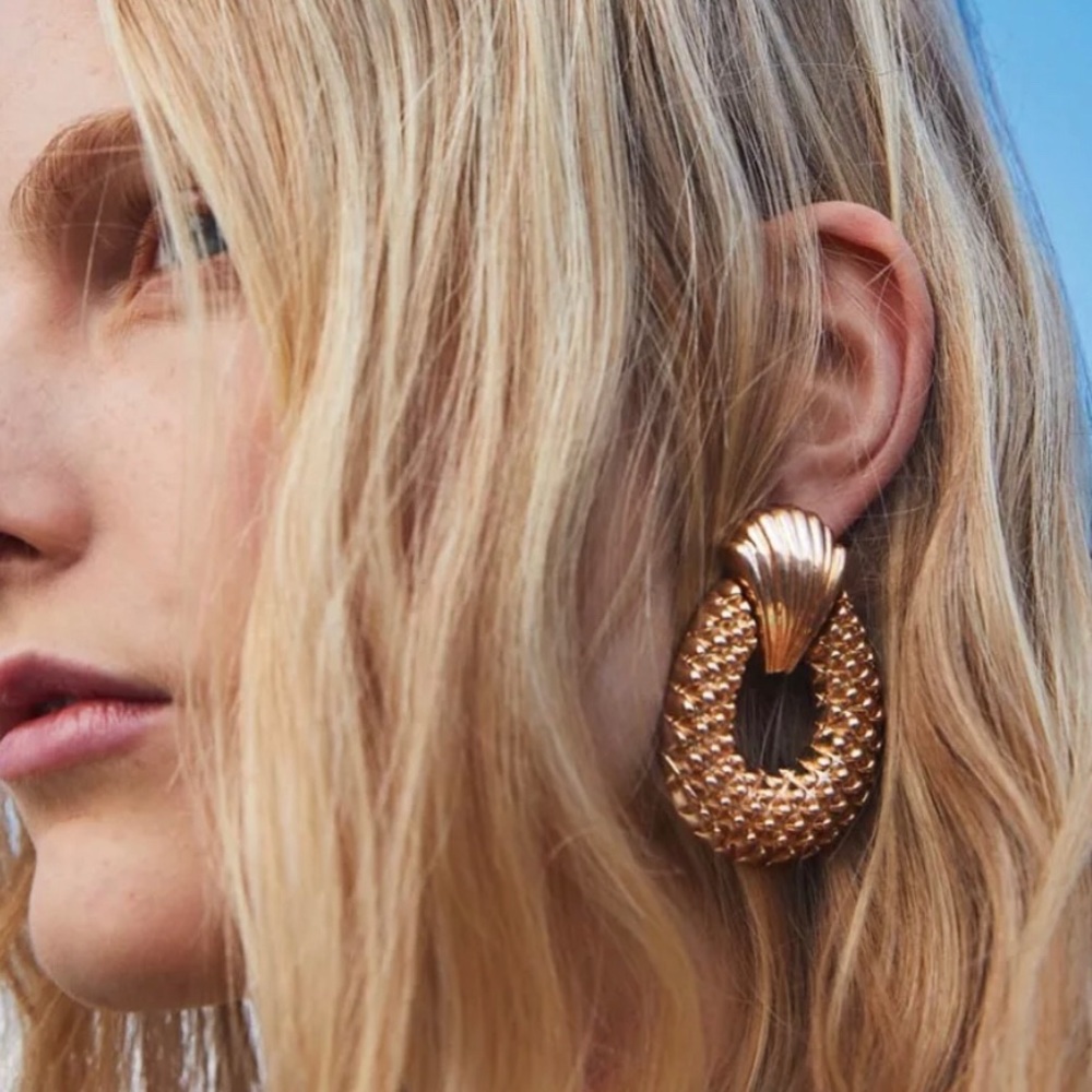 Large drop earrings